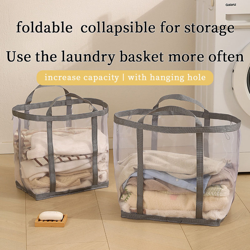 Mesh Laundry Basket Nylon With - Laundry 评论和价格